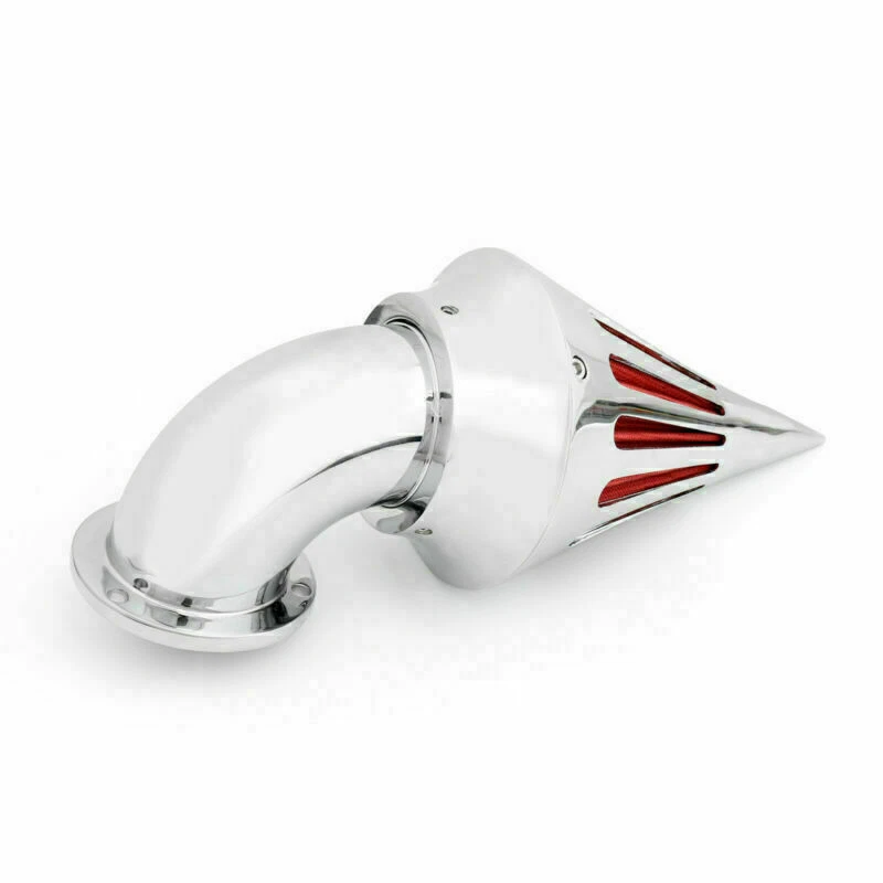 Chrome Spike Air Cleaner Intake Filter For EFI Twin Cam Rocker Softail T8 - Imagem 2 de 4