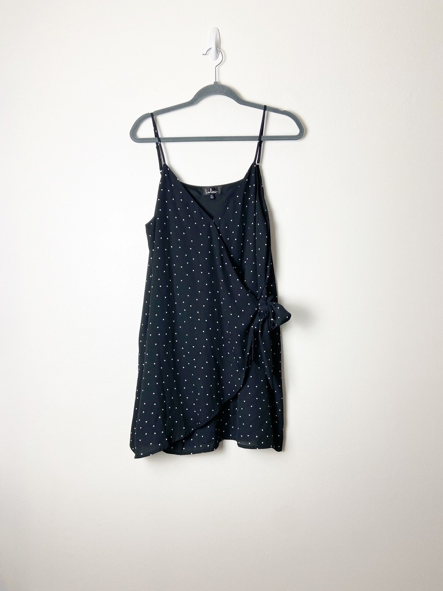 lulus black polka dot dress AMEIRA DRESS