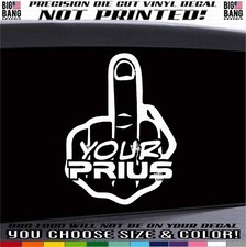 Funny Turbo Diesel Vinyl Decal Sticker Soot Life Middle Finger EV Cars Electric