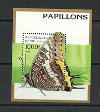J368 Benin 1996 butterflies sheet MNH