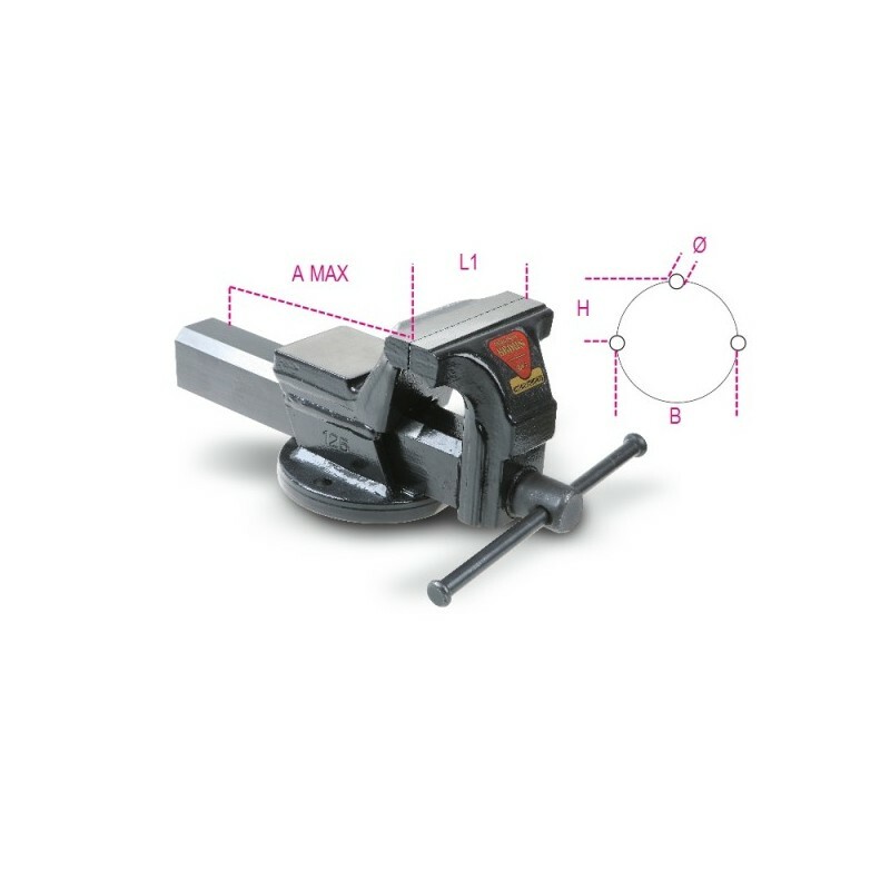 Morse parallele da banco forgiate L1 mm 125 art. 1599F