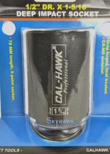 1/2" DR. X 1-5/16" DEEP IMPACT SOCKET 6 POINT Chromium-molybdenum CR-MO MATERIAL