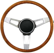 Fits 1968-74 Mopar Tuff Classic 15 Steering Wheel Woodgrain Grip Dodge Plymouth Fits 1968-74 Mopar Tuff Classic 15 Steering Wheel Woodgrain Grip Dodge Plymouth