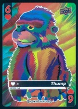 2021 Upper Deck Goodwin Champions Playing Cards 6 of HEARTS Thump