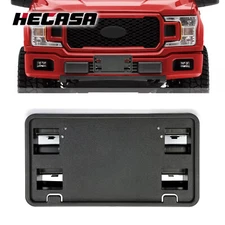 HECASA Front Bumper License Plate Frame Bracket For 15-17 Ford F150 Pick-up