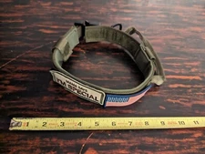 Joytale Tactical Dog Collar w Handler Loop Leash Dongle HD Hardware & Patches- M