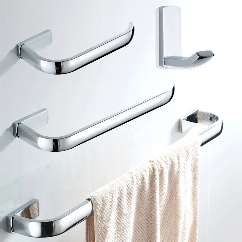 Bathroom Accessories Hardware Set Hand Towel Bar Rack Toilet Paper Holder  Hooks