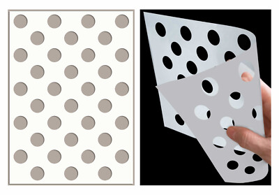 Punkt Schablone Polka Allover Muster Farbe Wand Möbel Wiederverwendbar Handwerk Kunst TE169
