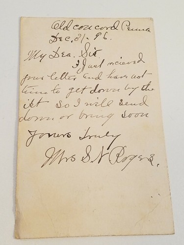 U.S. Scott UX12 Jan. 21 1897 ~ Used 1 Cent Postal Card ~ Unique - Picture 7 of 7