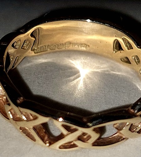 Celtic Woven Band made in 10 Karat Yellow Gold - Picture 6 of 12