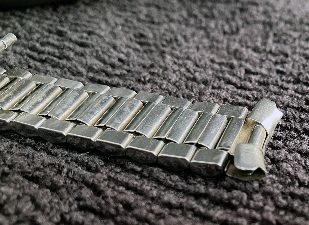 リコー/RICOH　18mm純正ブレス Rare 60's Vintage Ricoh Stainless Steel Bracelet Watch Band