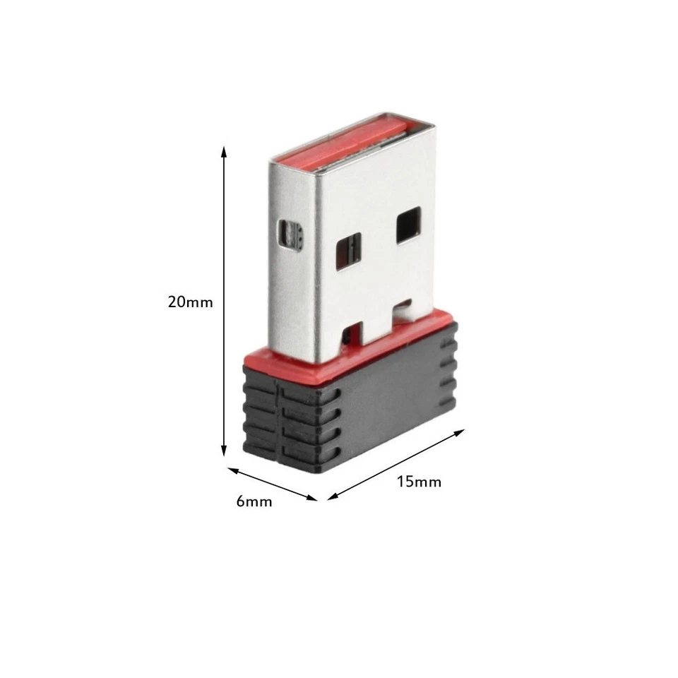 5Pcs 150Mbps 802.11n USB WIFI Dongle Mini Wireless LAN Network Adapter RTL8188 - Image 2 of 4