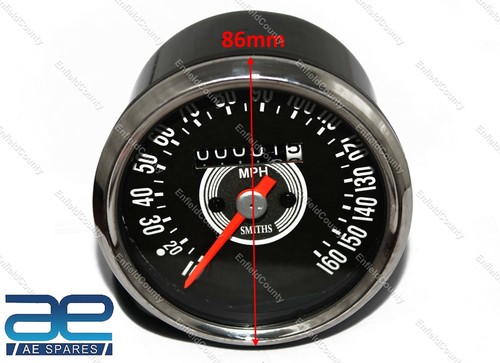 Réplique Du Compteur De Vitesse 160 MPH Pour Motos Norton Triumph BSA - Photo 2/10