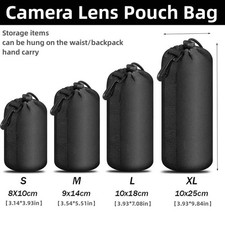 DSLR Camera Len Pouch Case Bag Cover Neoprene For Canon Nikon Sony