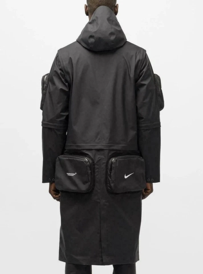 Nike x Undercover NikeLab 2-in-1 Parka Jacket Black Size Medium CW8017 010 - Image 3 of 4
