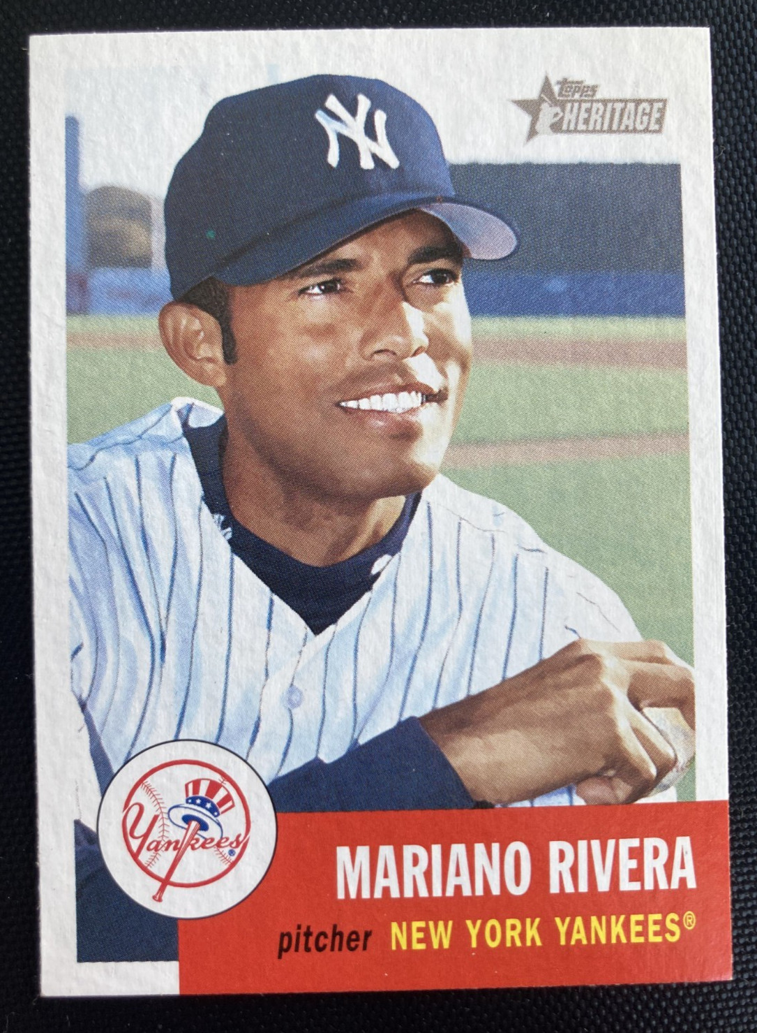 2002 Topps Heritage MARIANO RIVERA HOF New York Yankees Short Print SP #375