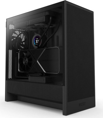 NZXT H5 Flow 2024 Midi Tower ATX Gehäuse schwarz  mit Sichtfenster