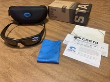 Costa Del Mar Fantail Blackout: Gray 580G Matte Polarized Black TF 01 NEW 