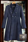 Toast Moon Tweed Coat Womens 12 Double Breasted Wool Navy Made England