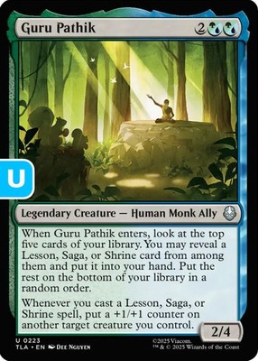 MTG Guru Pathik Avatar Uncommon Legendary Creature Human Monk Ally NM
