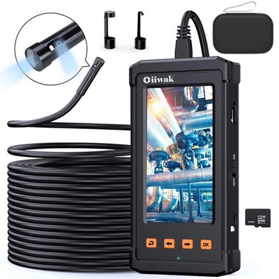 Oiiwak WIFI 15m 8mm Endoscope Inspection Camera Borescopes LED Adjustable US