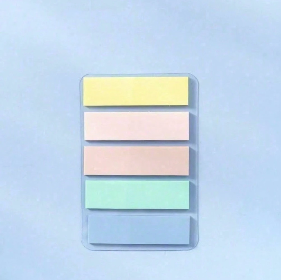 1pc Morandi Color Index Stickers – Minimalist Message Sticky Markers for Notes