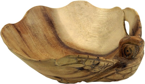 Obstschale Aus Holz, Geschnitzte Obstschale, Holzschale, Holzteller - M1 Schild-image