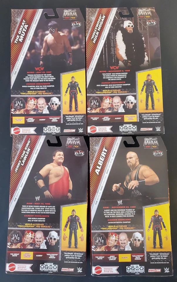 WWE Elite Monday Night War Serie 7 Set BAF - Lawler MUTA Albert Hollywood Hogan Foto 4 de 4
