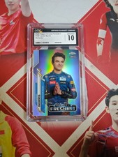 2020 Topps Chrome Formula 1 1st Edition Refractor Rookie Lando Norris CGC 10