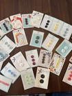 Lot of 31 Vintage Blue Bird Mother of Pearl Button Cards. Various Sizes! — photo 3