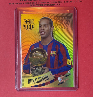 Panini Tributo 1899 FC Barcelona 2024 Ronaldinho Gold #98 Fußball Card