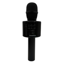 BONAOK Q37 Wireless Bluetooth Karaoke Microphone Speaker Black w/ Case