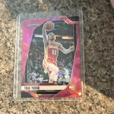 Panini Prizm 2023-24 Trae Young Pink Ice Atlanta Hawks #84 Basketball Card
