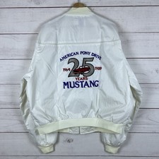 Vintage 25 Years Anniversary Ford Mustang Derby Jacket Made In USA Size XL Mens