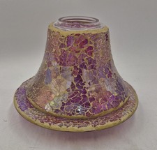 Yankee Candle Large Shade And Tray Purple Iridescent Mosaic