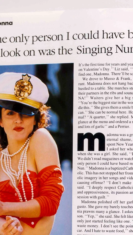 Madonna CLAUDIA SCHIFFER Stephanie Seymour VOGUE May 1989 CINDY CRAWFORD vtg US - Imagem 3 de 4