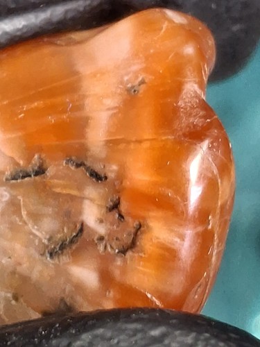Red Orange Color Shift Copper Replacement Prehnite Keweenaw Thompsonite Mesolite - Picture 16 of 22