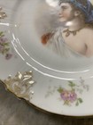 Antique Z.S. & Co. Bavaria Victorian Lady Porcelain Cabinet Portrait Plate — photo 4
