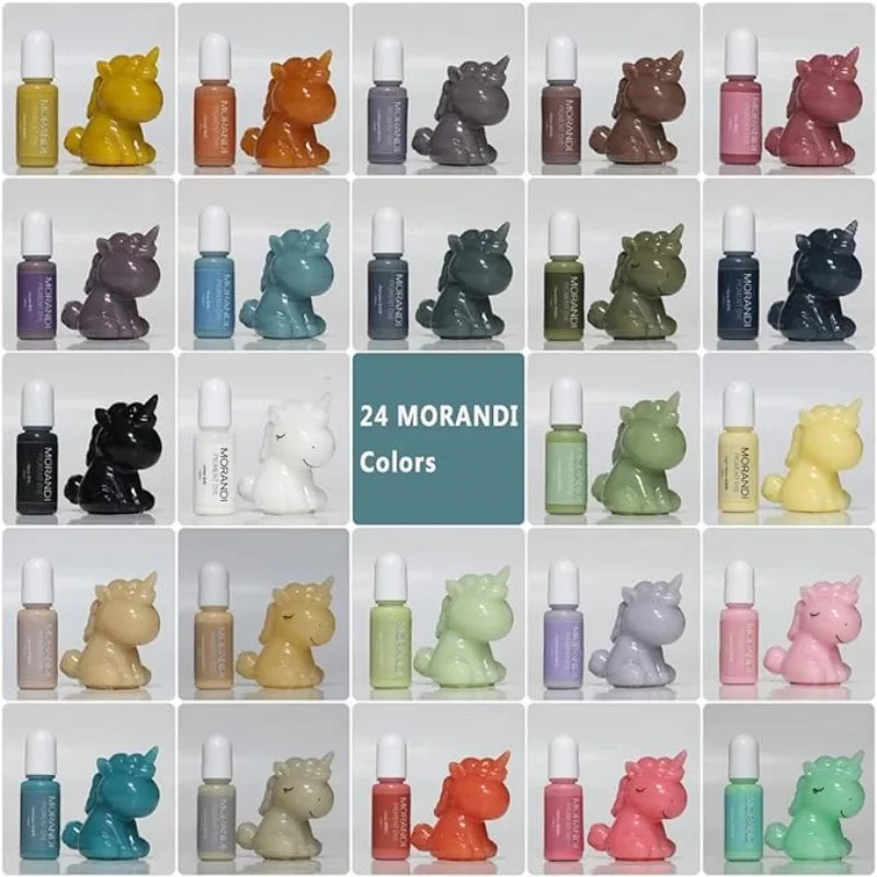 Resin Color Pigment Liquid 24 Pastel Colors Epoxy Dye UV Resin