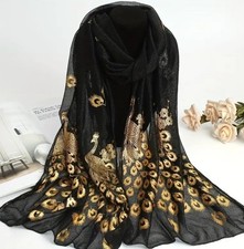 Lightweight Scarf 66"x15" Satin Neck Hair Wrap Shawl New Free Ship 6794