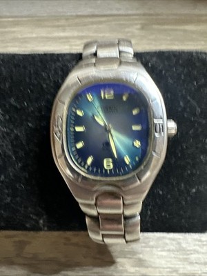 Ladies Fossil Blue Silver Tone Quartz Watch AM-3526 | eBay display picture 3