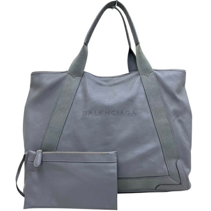 Balenciaga Navy Cabas M Leather Tote Bag Light Gray With Balenciaga Navy Cabas M Leather Tote Bag Light Gray With