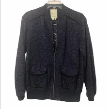 ANTHRO ELEVENSE LACE BOMBER JACKET XS