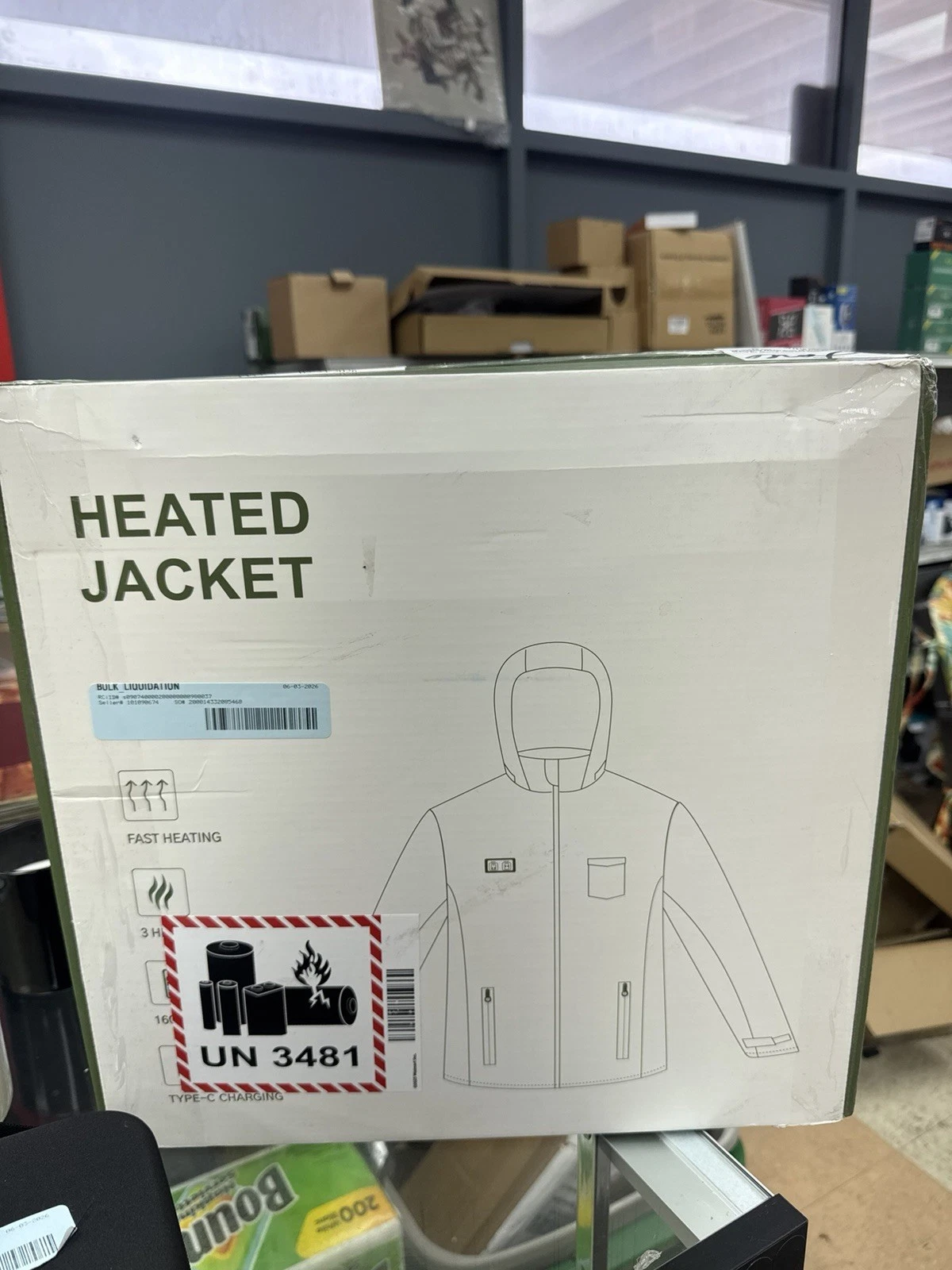 Men's Heated Jacket Fast Heating with Battery and Type-C Charging