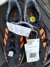Adidas Handball Spezial J Minecraft Black Orange Fire Shoes IH1737 Kids Size 5