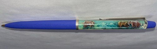 Vintage Eskesen Grizzlybär North American Wildlife Floaty Pen Made in Denmark - Bild 2 von 9