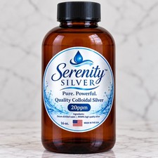 Colloidal Silver 20 PPM 16 oz Ionic .9999 Fine Silver Lab Tested Made in USA