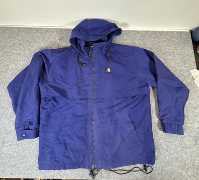 Vintage Carhartt Defender Waterproof Rain Work Jacket Workwear Hooded Large