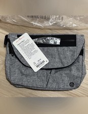NWT Lululemon Heathered Black Festival Bag II Crossbody Travel Purse 2017