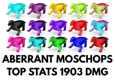 Aberrant Moschops 1903 DMG TOP STATS Clone Ark Survival Ascended Official PVE